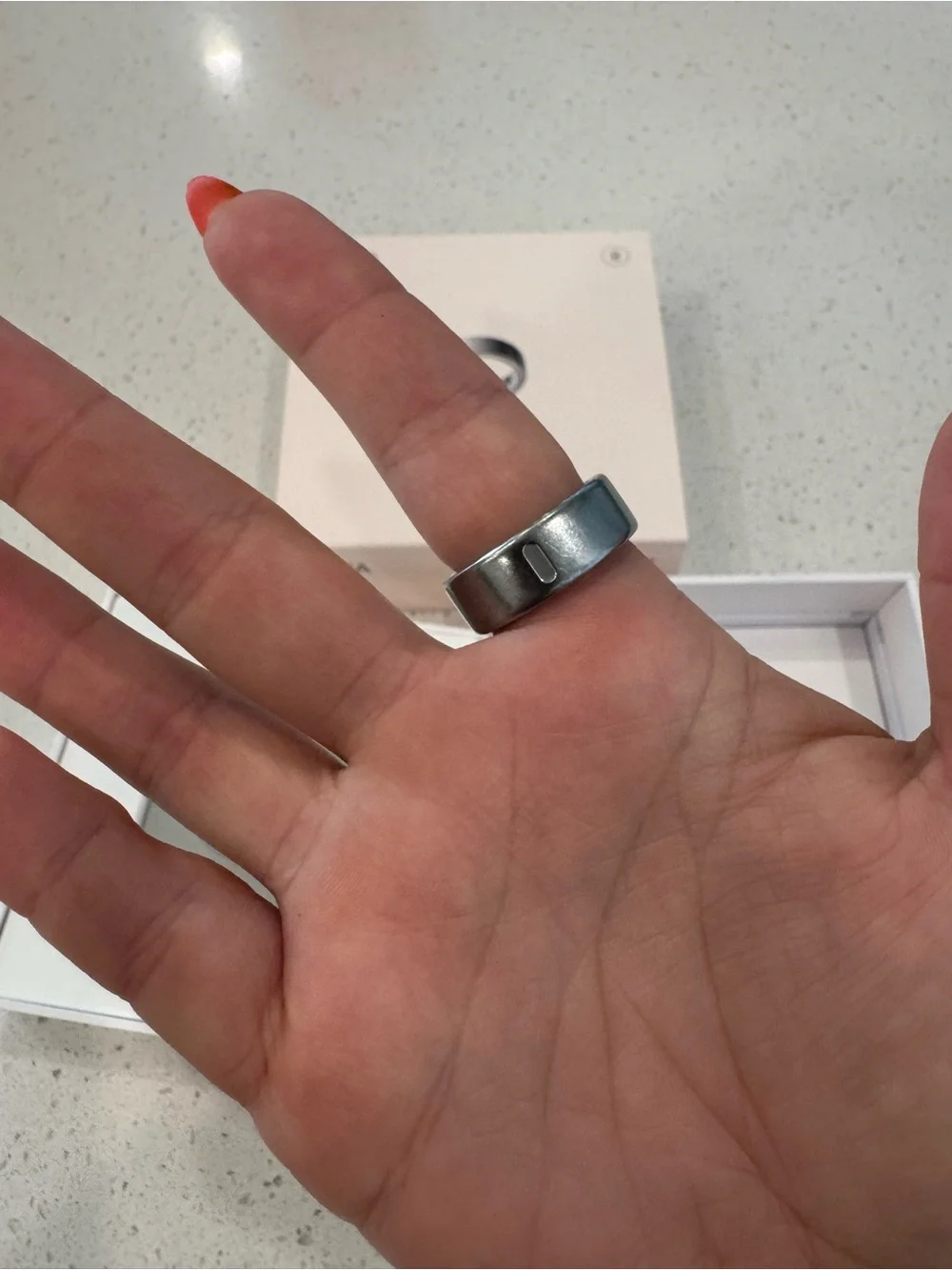 Oura Ring - Silver - Size 8